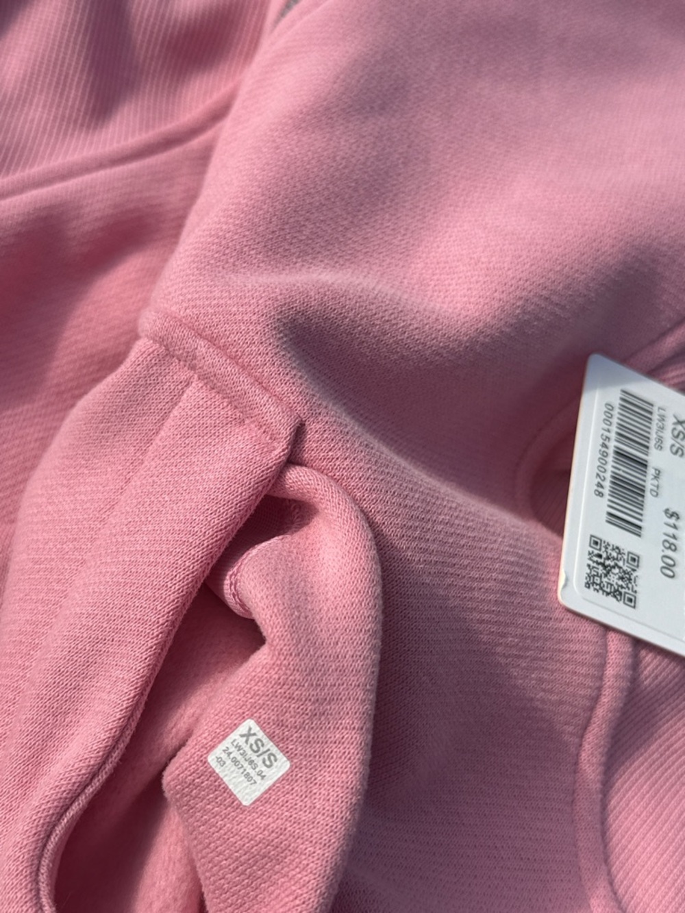 Lululemon Scuba Oversized Funnel Neck Pink Tide XS/S NWT Half Zip Sweatshirt - Picture 5 of 6
